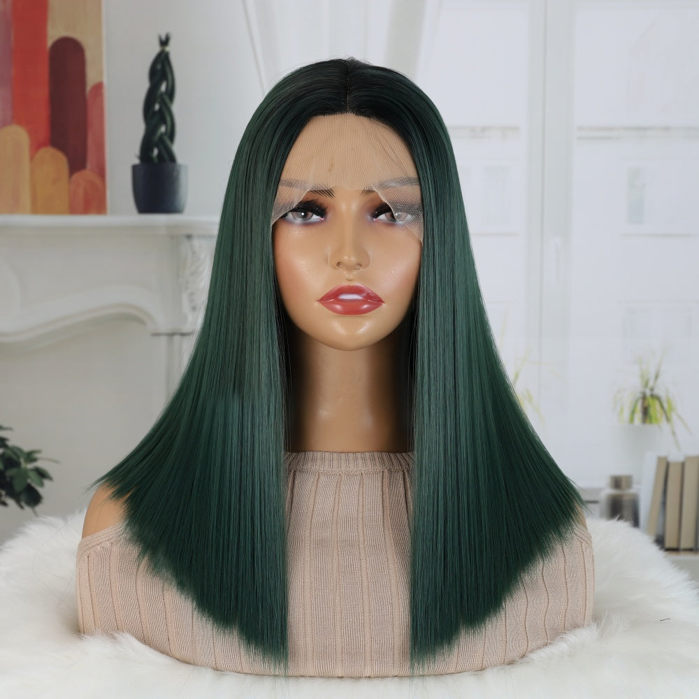 20 Inch 13x4x1 Lace Front Wigs Human Hair 200% Density HD Transparent  Silvery Medium Long Straight Lace Front Wigs Human Hair Pre Plucked Glueless Wigs for Women